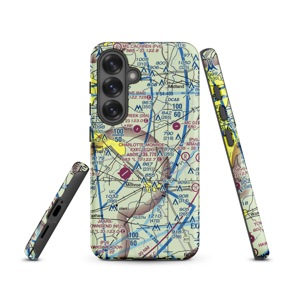 Edwards Airport (9NC3) VFR Sectional Samsung Phone Case Samsung Galaxy S25 model shown