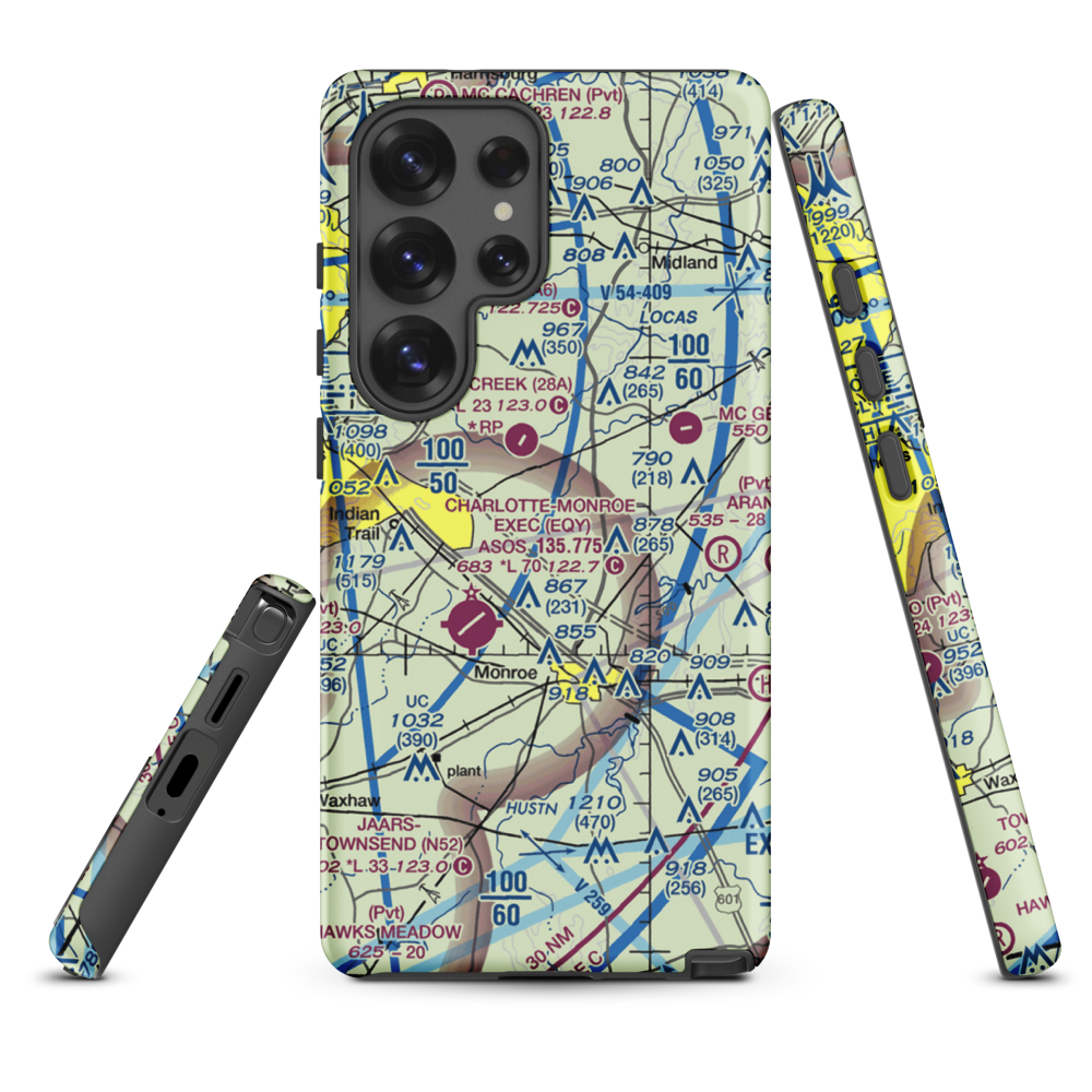 Edwards Airport (9NC3) VFR Sectional Samsung Phone Case Samsung Galaxy S25 Ultra model shown