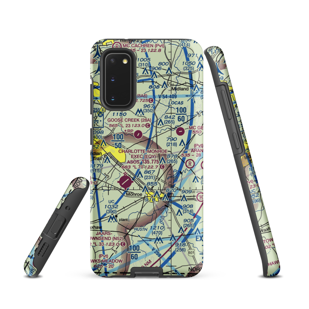 Edwards Airport (9NC3) VFR Sectional Samsung Phone Case Samsung Galaxy S20 model shown