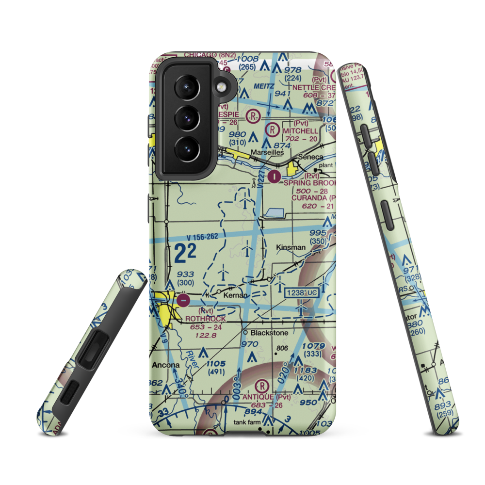 Egland Field (LL66) VFR Sectional Samsung Phone Case Samsung Galaxy S21 FE model shown