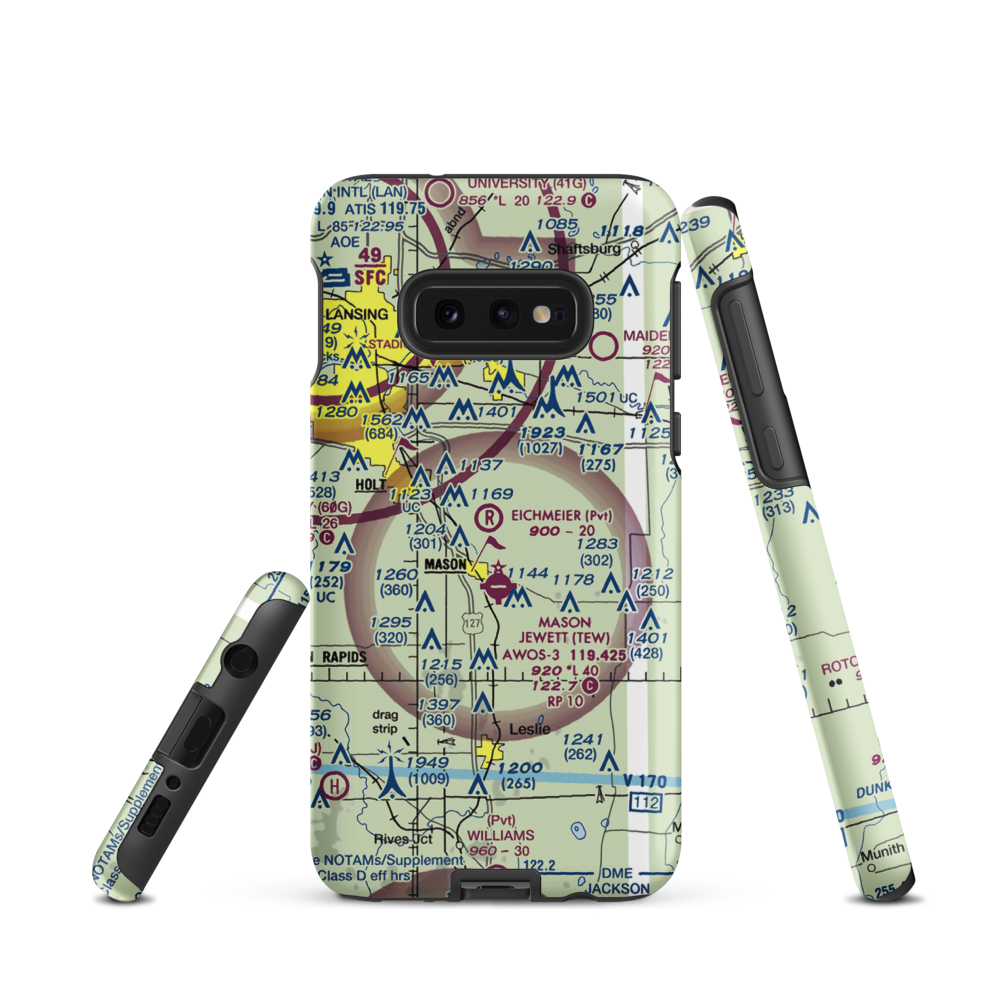 Eichmeier Field (MI38) VFR Sectional Samsung Phone Case Samsung Galaxy S10e model shown
