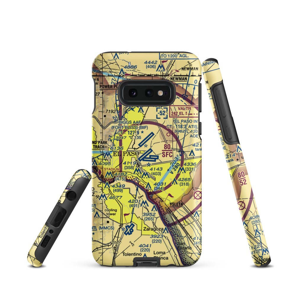 El Paso International Airport (ELP) VFR Sectional Samsung Phone Case Samsung Galaxy S10 Plus model shown