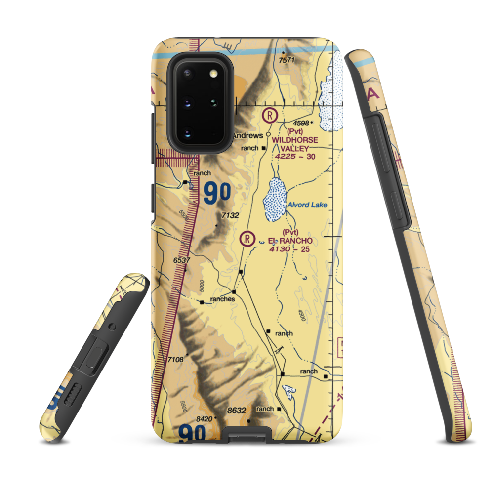 El Rancho Airport (2OG4) VFR Sectional Samsung Phone Case Samsung Galaxy S20 Plus model shown