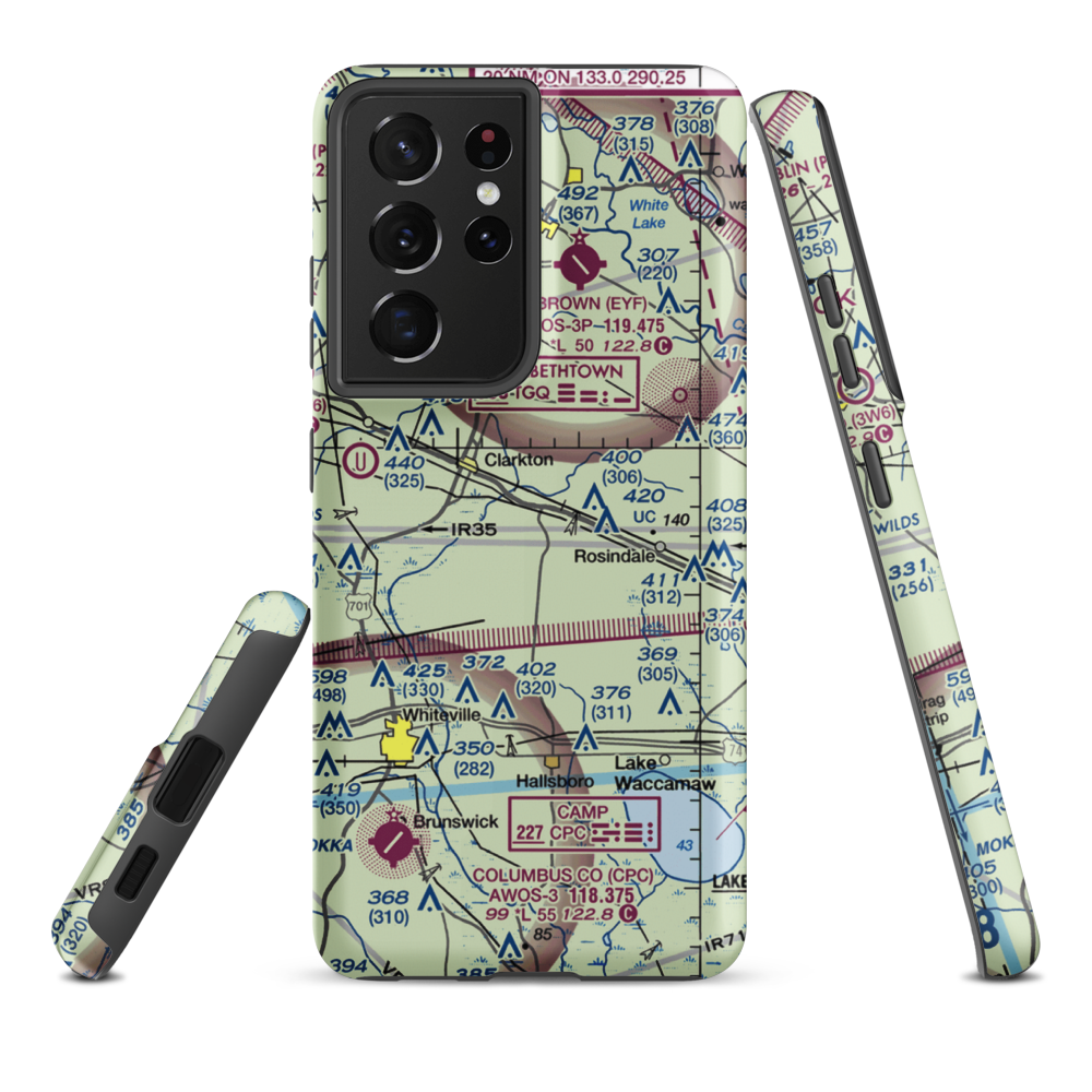 Elkins Field (2NR2) VFR Sectional Samsung Phone Case Samsung Galaxy S21 Ultra model shown