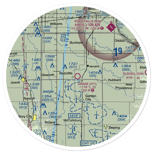 Drake Airport (2Y1) VFR Sectional Sticker (30 mile)