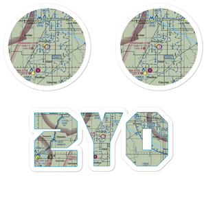 Primghar Airport (2Y0) VFR Sectional Sticker Pack