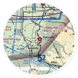 Swanson Airport (2W3) VFR Sectional Sticker (20 mile)