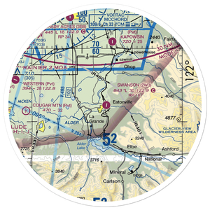 Swanson Airport (2W3) VFR Sectional Sticker (30 mile)