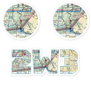 Swanson Airport (2W3) VFR Sectional Sticker Pack