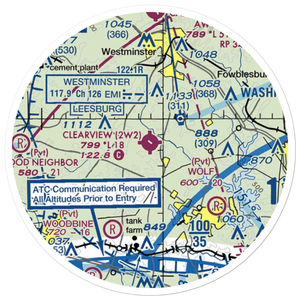 Clearview Airpark (2W2) VFR Sectional Sticker (20 mile)