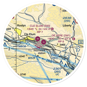 De Vere Field (2W1) VFR Sectional Sticker (20 mile)