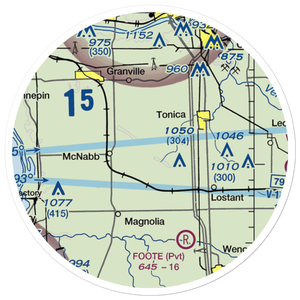 Hartenbower Hectares Airport (2V3) VFR Sectional Sticker (20 mile)