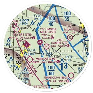 Van Camp's Heliport (2T7) VFR Sectional Sticker (20 mile)