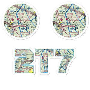 Van Camp's Heliport (2T7) VFR Sectional Sticker Pack