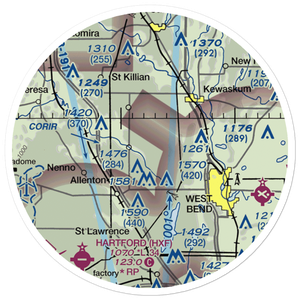 Hahn Sky Ranch Airport (2T5) VFR Sectional Sticker (20 mile)