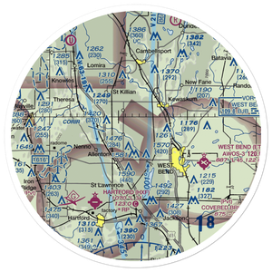 Hahn Sky Ranch Airport (2T5) VFR Sectional Sticker (30 mile)