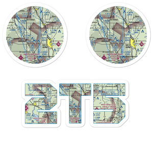 Hahn Sky Ranch Airport (2T5) VFR Sectional Sticker Pack