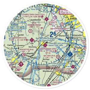 Sportsman Airpark (2S6) VFR Sectional Sticker (30 mile)