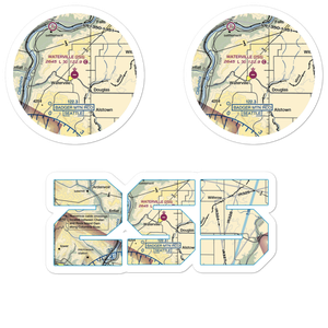 Waterville Airport (2S5) VFR Sectional Sticker Pack