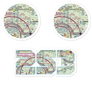 Archer Memorial Field (2S3) VFR Sectional Sticker Pack