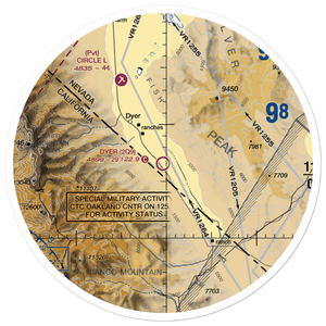 Dyer Airport (2Q9) VFR Sectional Sticker (30 mile)