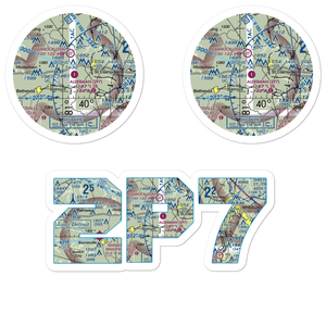 Alderman Airport (2P7) VFR Sectional Sticker Pack