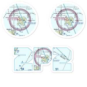 Washington Island Airport (2P2) VFR Sectional Sticker Pack