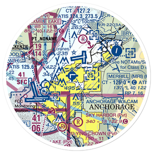 Alaska Regional Hospital Heliport (2OK) VFR Sectional Sticker (20 mile)