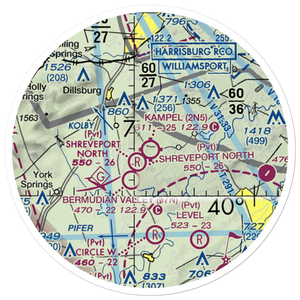 Kampel Airport (2N5) VFR Sectional Sticker (20 mile)