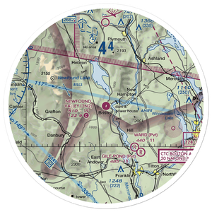 Newfound Valley Airport (2N2) VFR Sectional Sticker (30 mile)