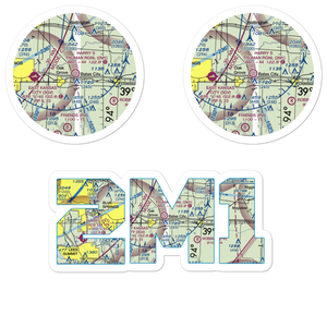 Harry S Truman Regional Airport (2M1) VFR Sectional Sticker Pack