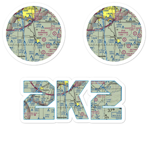 Air Park South Airport (2K2) VFR Sectional Sticker Pack