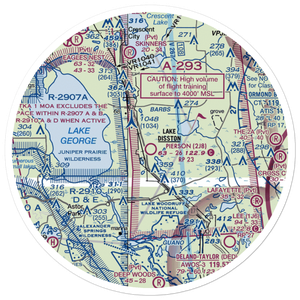 Pierson Municipal Airport (2J8) VFR Sectional Sticker (30 mile)