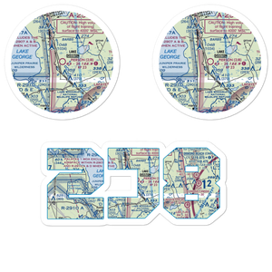 Pierson Municipal Airport (2J8) VFR Sectional Sticker Pack