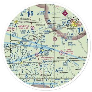 Paulding Airport Inc Airport (2H8) VFR Sectional Sticker (30 mile)