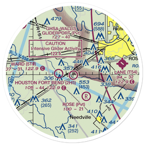 Happy Landings Airport (2H5) VFR Sectional Sticker (20 mile)