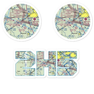 Happy Landings Airport (2H5) VFR Sectional Sticker Pack