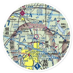 Triple H Airport (2H4) VFR Sectional Sticker (20 mile)