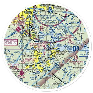 Mc Laughlin Seaplane Base (2G6) VFR Sectional Sticker (30 mile)