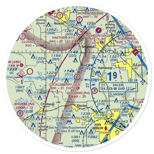 Cackleberry Airport (2E8) VFR Sectional Sticker (30 mile)