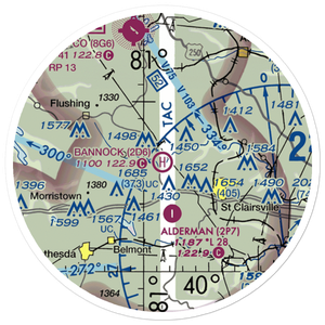Bannock Heliport (2D6) VFR Sectional Sticker (20 mile)