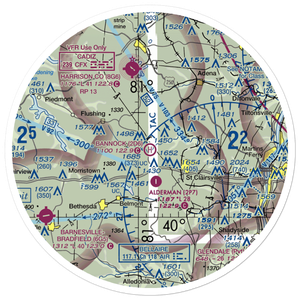 Bannock Heliport (2D6) VFR Sectional Sticker (30 mile)