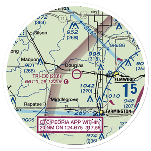 Tri-County Airport (2C6) VFR Sectional Sticker (20 mile)