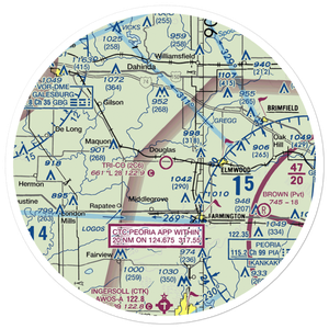 Tri-County Airport (2C6) VFR Sectional Sticker (30 mile)