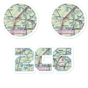 Tri-County Airport (2C6) VFR Sectional Sticker Pack