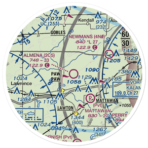 Almena Airport (2C5) VFR Sectional Sticker (20 mile)