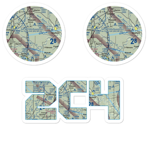 Flying A Airport (2C4) VFR Sectional Sticker Pack