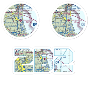 Plum Island Airport (2B2) VFR Sectional Sticker Pack