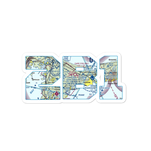 Cape Cod Airport (2B1) VFR Sectional Sticker