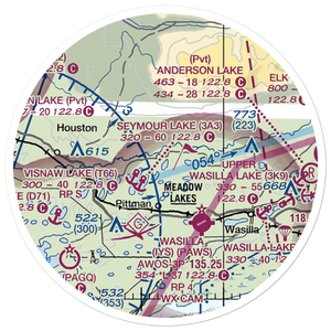 Island Lake Seaplane Base (29A) VFR Sectional Sticker (20 mile)